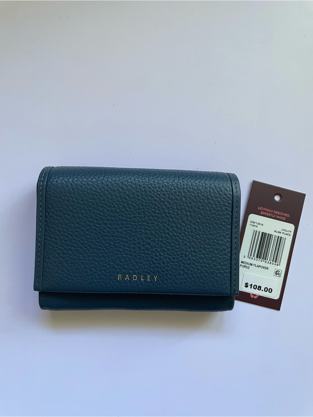 Radley London Alba Place Medium Flapover Wallet in Utility Blue